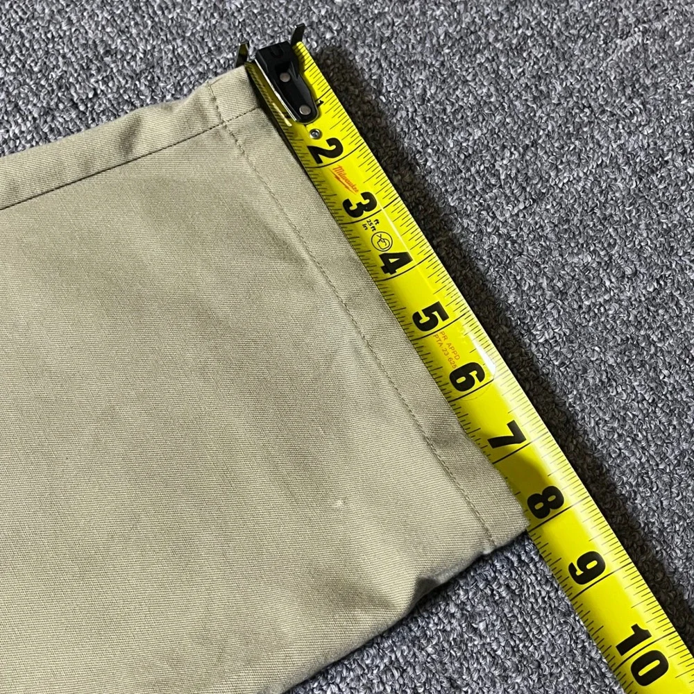 Vintage Dickies Pleated Chino Pants Mens Khaki Tan Straight Leg Workwear 90s